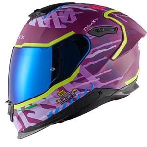 Casca moto integrala NEXX Y.100R Urbangram mov mat