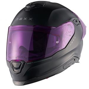 Casca moto integrala NEXX Y.100R Subsonic negru-roz mat