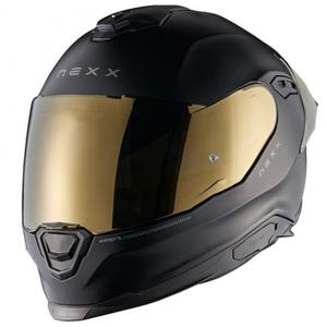 Cască integrală pentru motocicletă NEXX Y.100R Subsonic negru-auriu mat