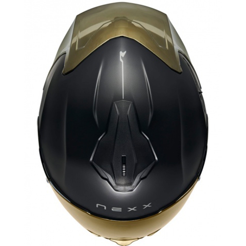 Cască integrală pentru motocicletă NEXX Y.100R Subsonic negru-auriu mat