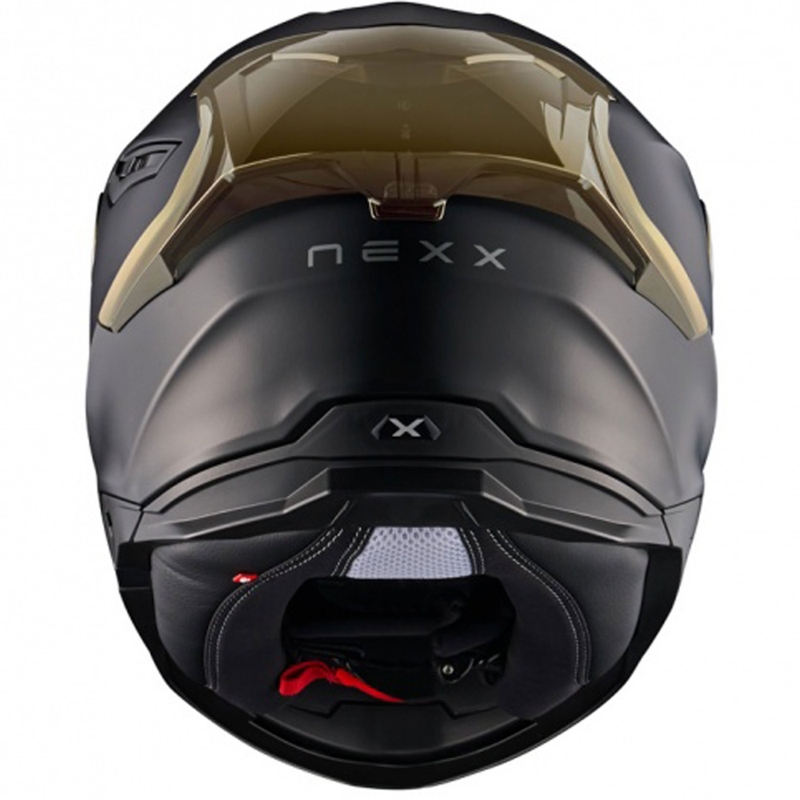 Cască integrală pentru motocicletă NEXX Y.100R Subsonic negru-auriu mat