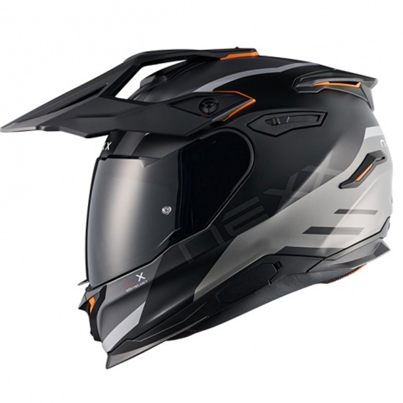 Casca moto enduro NEXX Y.TRAVL Quest negru-gri mat lichidare