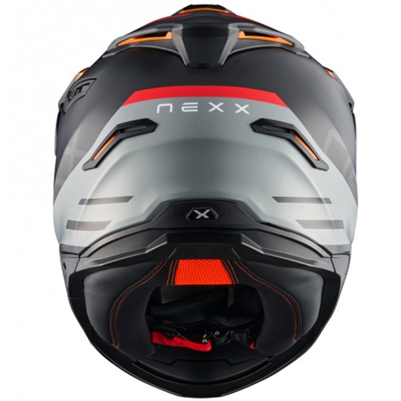 Casca moto enduro NEXX Y.TRAVL Quest negru-rosu mat