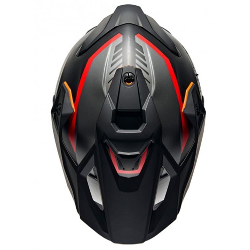 Casca moto enduro NEXX Y.TRAVL Quest negru-rosu mat