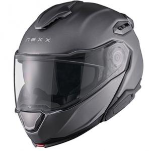 Cască de motocicletă rabatabilă Nexx X.Lifetour Plain titan mat