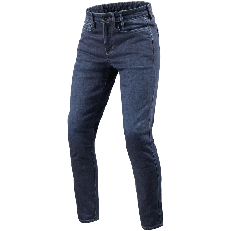 Blugi pentru motociclete Revit Kai Skinny Short Mid Blue Stone