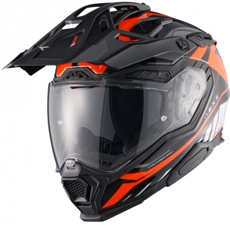 Casca moto Enduro Nexx X.WED3 Gobi portocaliu-alb
