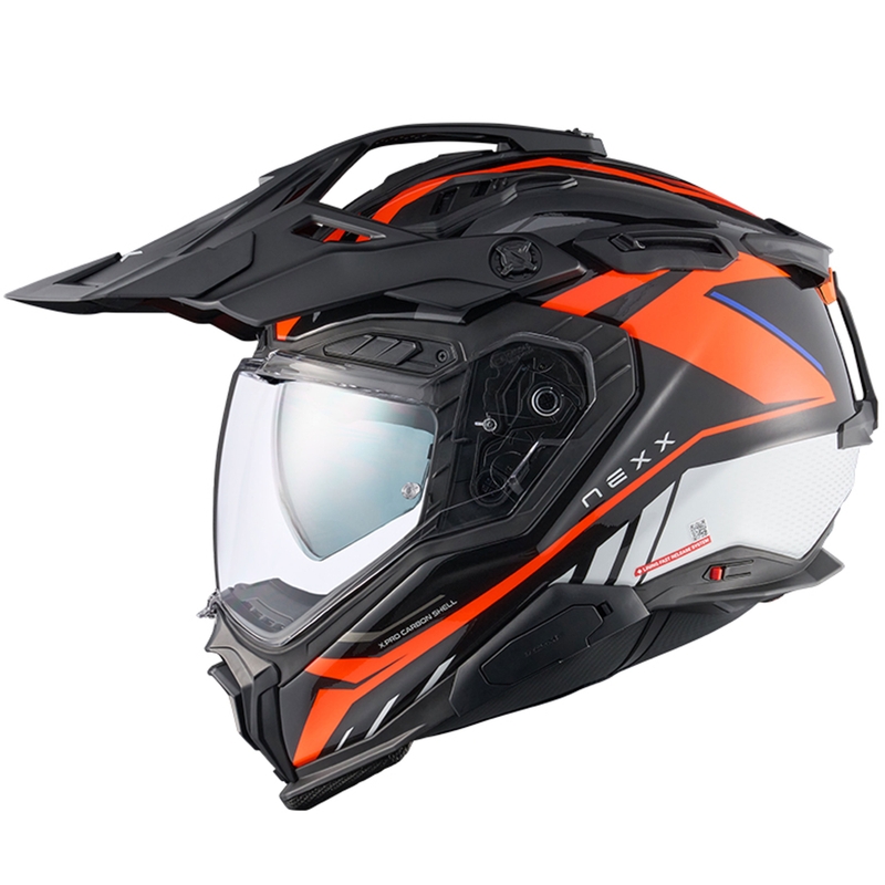 Casca moto Enduro Nexx X.WED3 Gobi portocaliu-alb