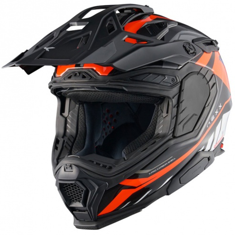 Casca moto Enduro Nexx X.WED3 Gobi portocaliu-alb