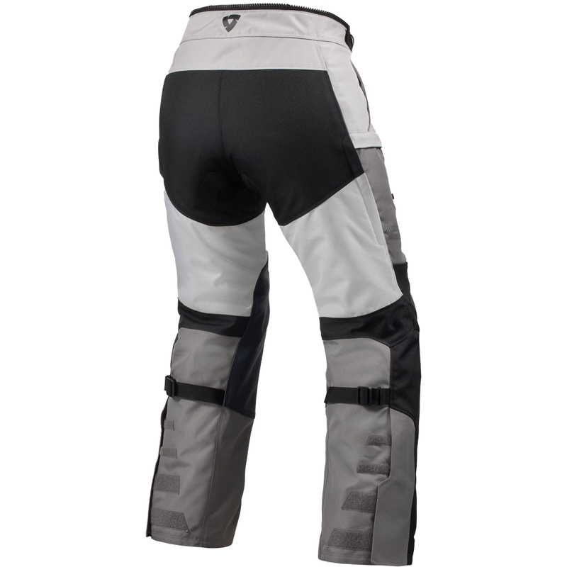 Pantaloni de motocicletă extinși Revit Sand 5 H2O pentru femei, negru-argintiu