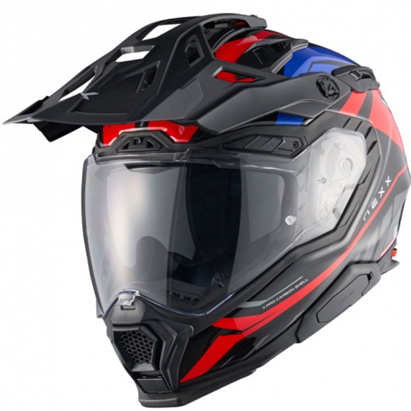 Casca moto Enduro Nexx X.WED3 Gobi albastru-rosu