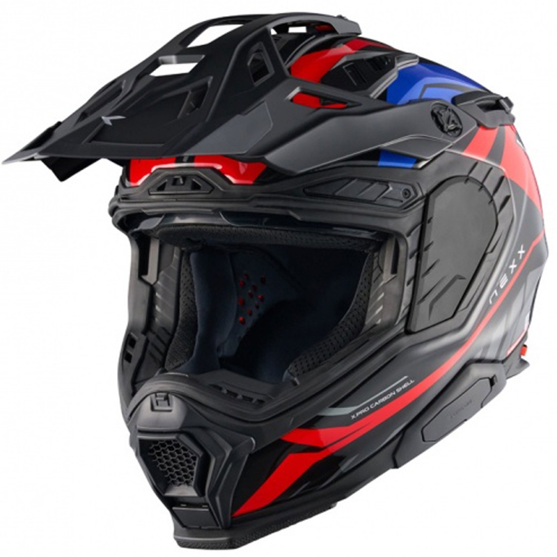 Casca moto Enduro Nexx X.WED3 Gobi albastru-rosu