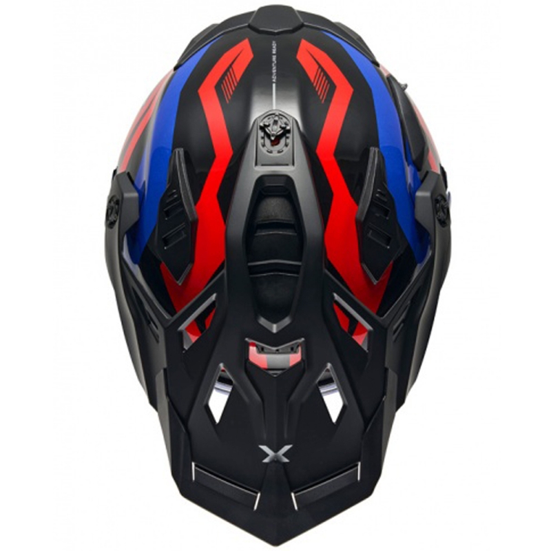 Casca moto Enduro Nexx X.WED3 Gobi albastru-rosu
