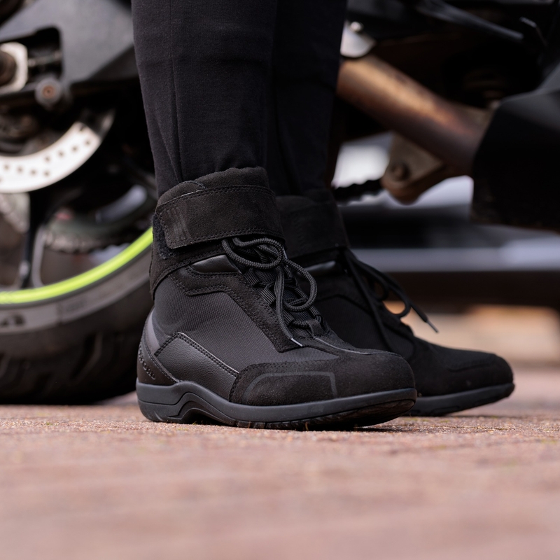 Cizme moto dama Oxford Spartan Air negre