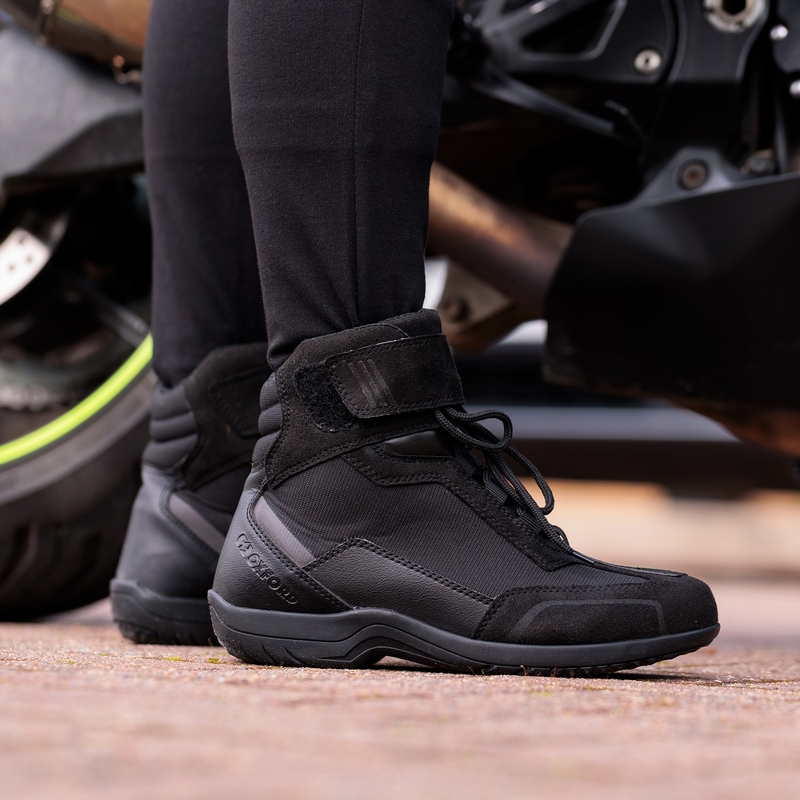Cizme moto dama Oxford Spartan Air negre