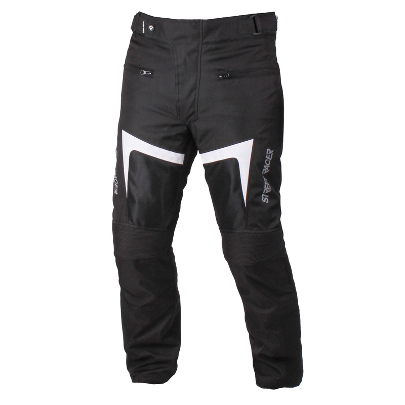 Street Racer Fly Negru și alb negru și alb pantaloni de motociclete lichidare