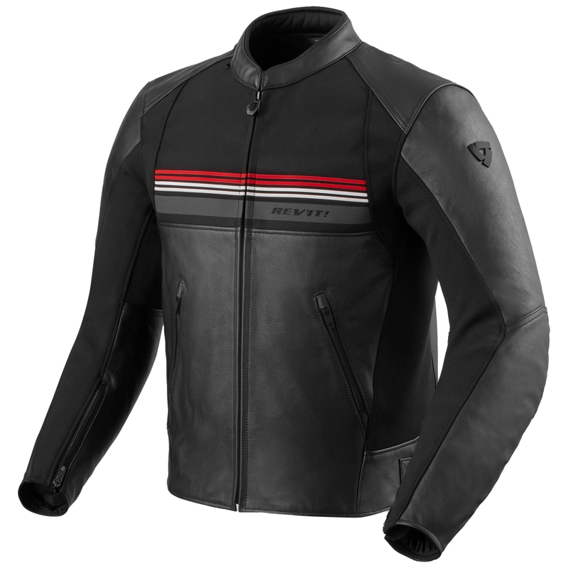 Geacă de motocicletă Revit Mile 2 negru-roșu