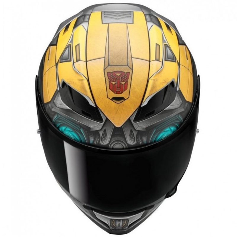 Cască moto integrală HJC F71 Bumblebee Hasbro MC3SF negru-gri-galben