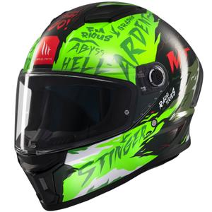 Casca moto integrala MT Stinger 2 Ardent verde