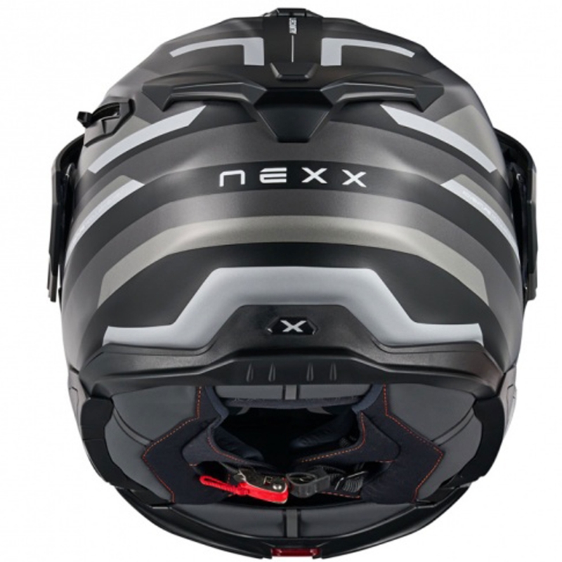 Cască de motocicletă rabatabilă Nexx X.Lifecountry Westbound negru-gri mat