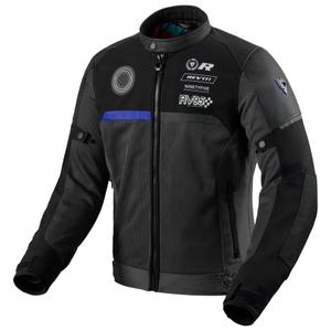 Jacheta moto Revit Swiftblade negru-albastru