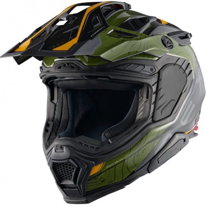 Casca moto Enduro Nexx X.WED3 Furka verde-galben