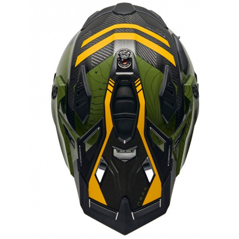 Casca moto Enduro Nexx X.WED3 Furka verde-galben