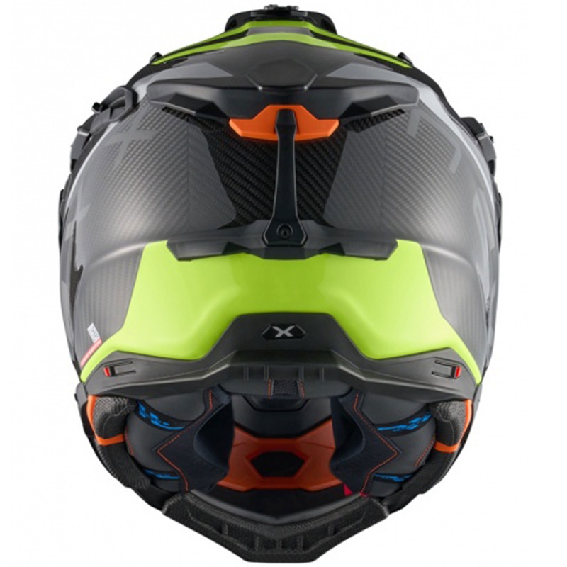 Casca moto enduro Nexx X.WED3 Furka gri-galben fluo