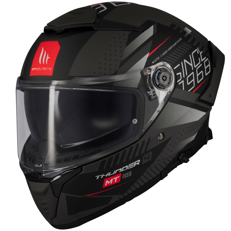 Cască integrală pentru motocicletă MT Thunder 4 SV Luminence negru mat