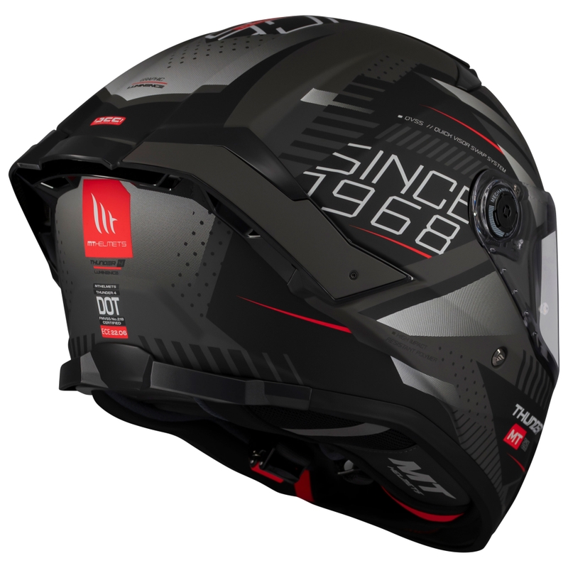 Cască integrală pentru motocicletă MT Thunder 4 SV Luminence negru mat
