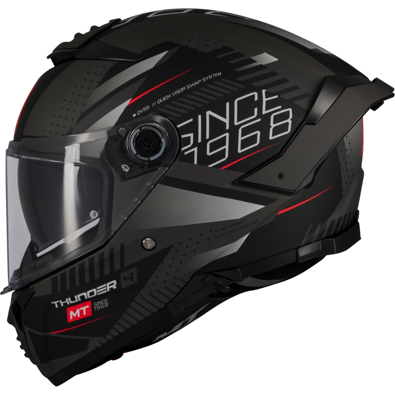 Cască integrală pentru motocicletă MT Thunder 4 SV Luminence negru mat