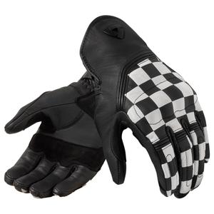Mănuși moto Revit Redhill alb-negru