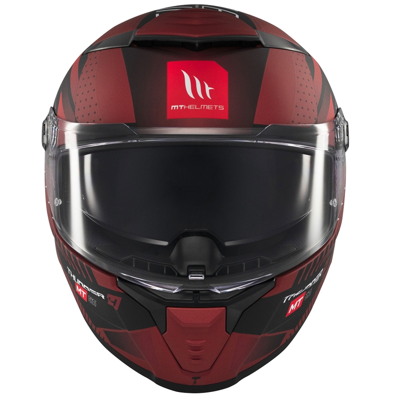 Cască integrală pentru motocicletă MT Thunder 4 SV Luminence roșu mat