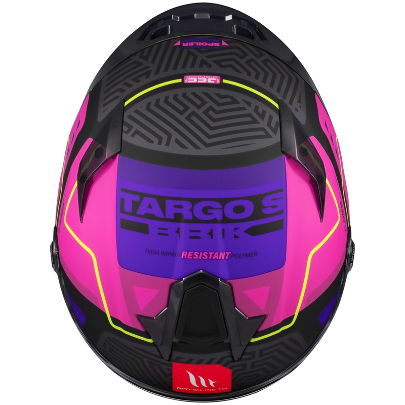 Casca moto integrala MT Targo S Brik negru-roz mat