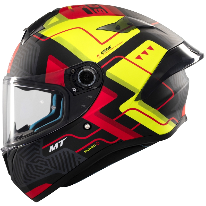 Casca moto integrala MT Targo S Brik negru-galben mat