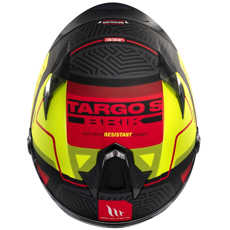 Casca moto integrala MT Targo S Brik negru-galben mat