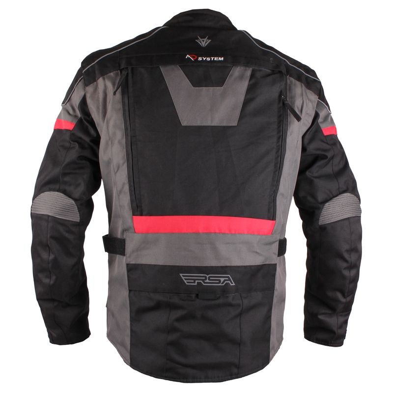 RSA Travis Travis negru-gri-roșu-roșu jachetă de motocicletă lichidare