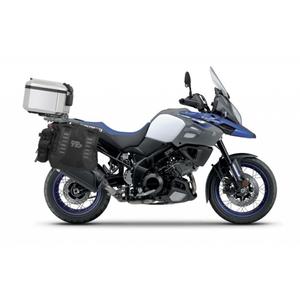 Set complet de genti laterale adventure SHAD TERRA TR40 si topcase din aluminiu SHAD TERRA 37L, incluzand kitul de montaj SHAD SUZUKI DL 650 V-Strom