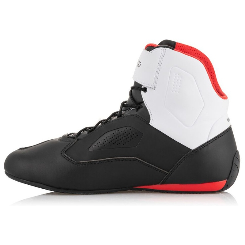Ghete Moto Alpinestars Faster 3 Rideknit Negru-Alb-Roșu