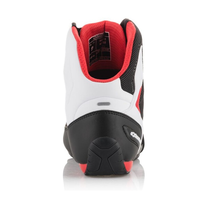 Ghete Moto Alpinestars Faster 3 Rideknit Negru-Alb-Roșu