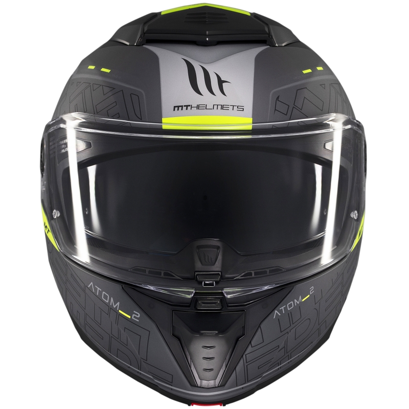 Cască de motocicletă flip-up MT Atom 2 SV Destiny negru-gri mat