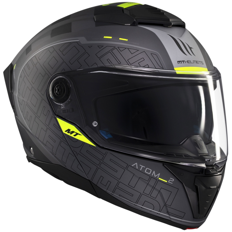 Cască de motocicletă flip-up MT Atom 2 SV Destiny negru-gri mat
