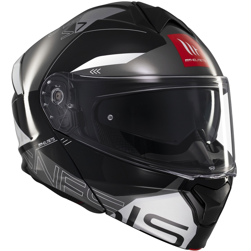 Casca moto modulara MT Genesis SV Atempo negru-gri