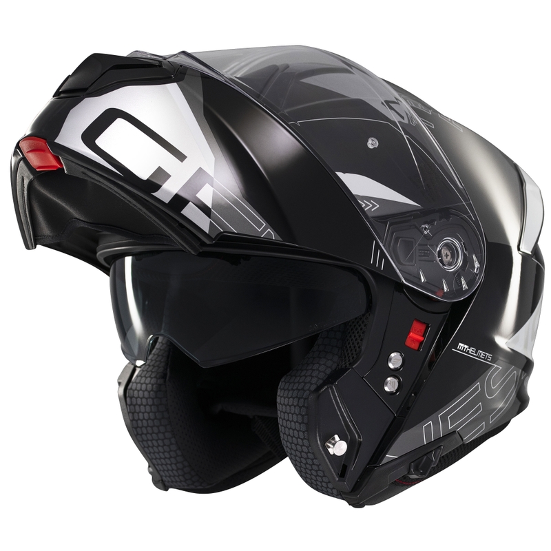 Casca moto modulara MT Genesis SV Atempo negru-gri