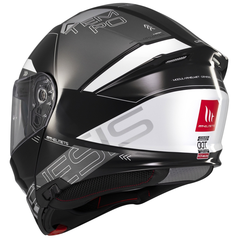 Casca moto modulara MT Genesis SV Atempo negru-gri