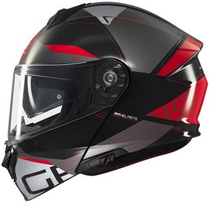Cască de motocicletă flip-up MT Genesis SV Atempo negru-gri-roșu