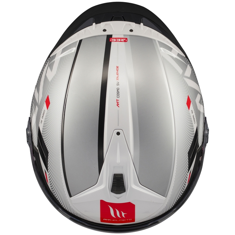 Casca moto open MT Cosmo SV Silence alb-gri