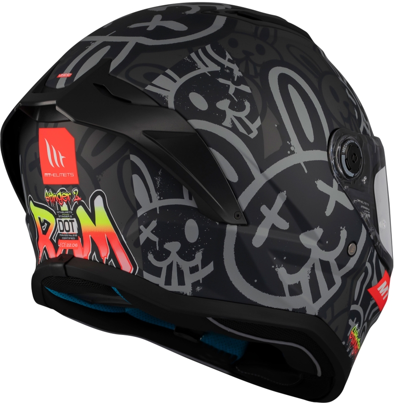 Casca moto integrala MT Stinger 2 RAM F1 negru-gri