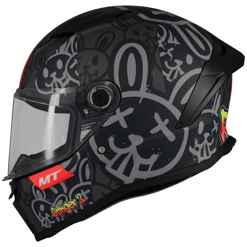 Casca moto integrala MT Stinger 2 RAM F1 negru-gri