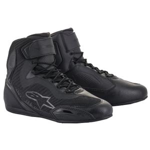 Ghete moto dama Alpinestars Stella Faster-3 Rideknit negru-gri antracit